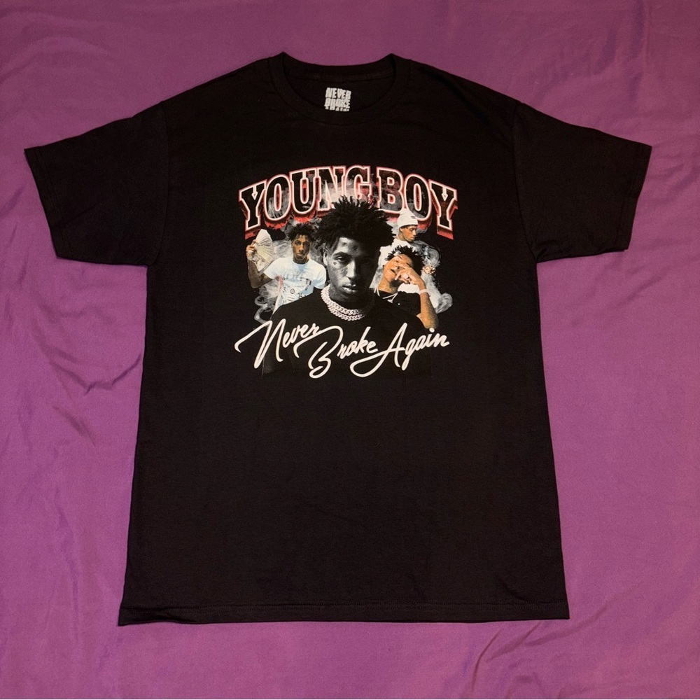 Young Boy Never Broke Again Graphic T Shirt Size‎ Large NBA